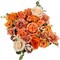Artificial Flowers Burnt Orange Combo Box Set, 20PCS Silk Rose Peony Dahlia Faux Flowers with Stems for DIY Bridal Bouquets, Wedding Centerpieces, Baby Shower Decorations, Fall Home Party Decor